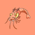 dragon shrimp illustration